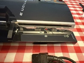 Sony Playstation 3 PS3 Fat June 2007 PS3 video game system backwards Japan