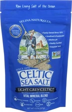 Celtic Sea Salt, Light Grey Pouch, 8 oz