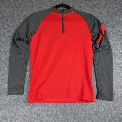 Nike Kids Shirt Boys M Academy Pro Drill Fleece Red Youth 1/4 Pullover Top