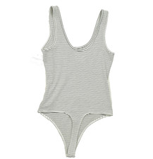 NEW American Eagle Women Top Size M AE Waffle High Neck Bodysuit
