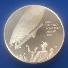 Sterling Silver Round Franklin Mint History of Flight 37.25 gram (1.11 ozt .999)