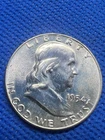 1954 d franklin half dollar High Grade BU Full 🔔 Bell Lines Priced To Sell #133