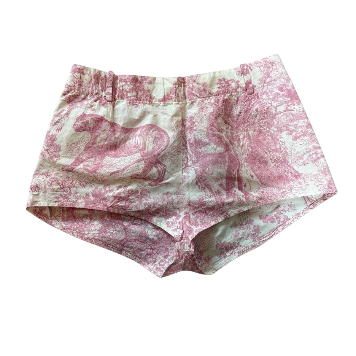 Christian Dior White & Pink Poplin with Cherry Blossom Toile de