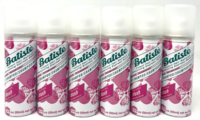 (6) Batiste Instant Hair Refresh Dry Shampoo BLUSH 1.6 fl oz Ea Floral & Flirty