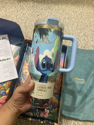 #ad Beautiful 40oz Stanley Tumbler Stainless Steel Special Edition Blue $38.00