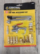 Central Pneumatic 17 Piece Air Tool Accessory Kit 14 Npt Coupler Fittings New Central Pneumatic 17 Piece Air Tool Accessory Kit 14 Npt Coupler Fittings New