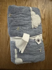 Pottery Barn Kids Disney Pixar Toy Story Embroidered Quilted Sham Blue Euro New