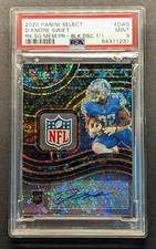 D'ANDRE SWIFT 1/1 Rookie Auto 2020 Select NFL Shield Black Disco Prizm SSP RC