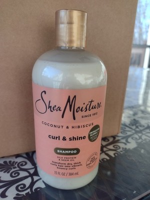 Shea Moisture Coconut & Hibiscus Curl & Shine Shampoo 13 oz (2 Pack)