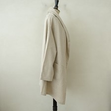 Mizuiro Ind Good Condition Shawl Collar Drape Hood Coat
