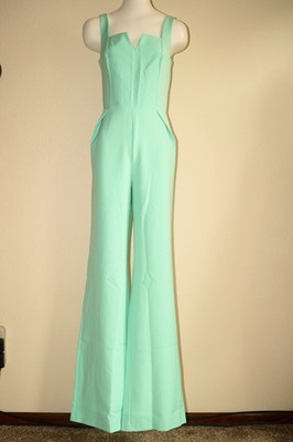 Elagia Formal Satin Sleeveless Wide Leg Jumpsuit Romper Size M NWT