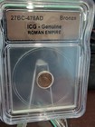 Ancient Roman Empire Bronze Coin 27BC-476AD ICG Genuine Slabbed Authentic — photo 1