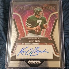 Panini Prizm Black Prizmatrix Signatures Ken O'Brien Jets PS-KON Auto 2025
