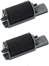 2 Pack for Casio HR-8TE plus and HR-8TM plus Calculator Ink Roller, Black