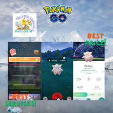Pokémon Go✿✿Shiny Clefairy ✿✿Astronomical Observatory Background✿✿TRADE 20k✿✿