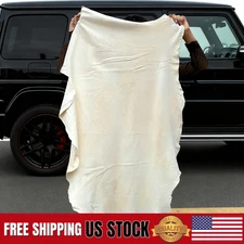 Large Natural Chamois Leather Car Cleaning Cloth Washing Absorbent Drying Towel