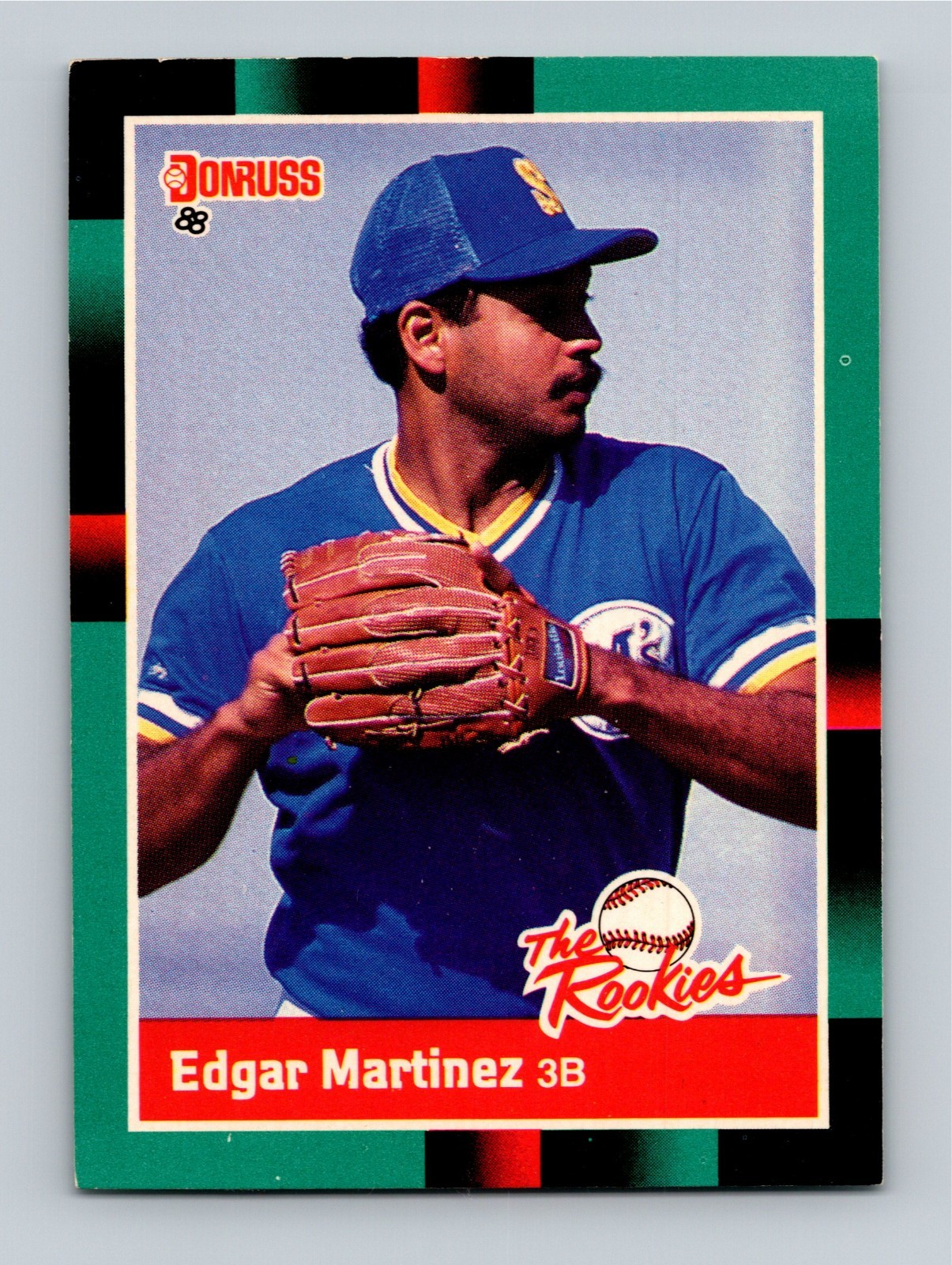 Edgar Martinez 1988 Donruss the Rookies #36 RC HOF EX UER