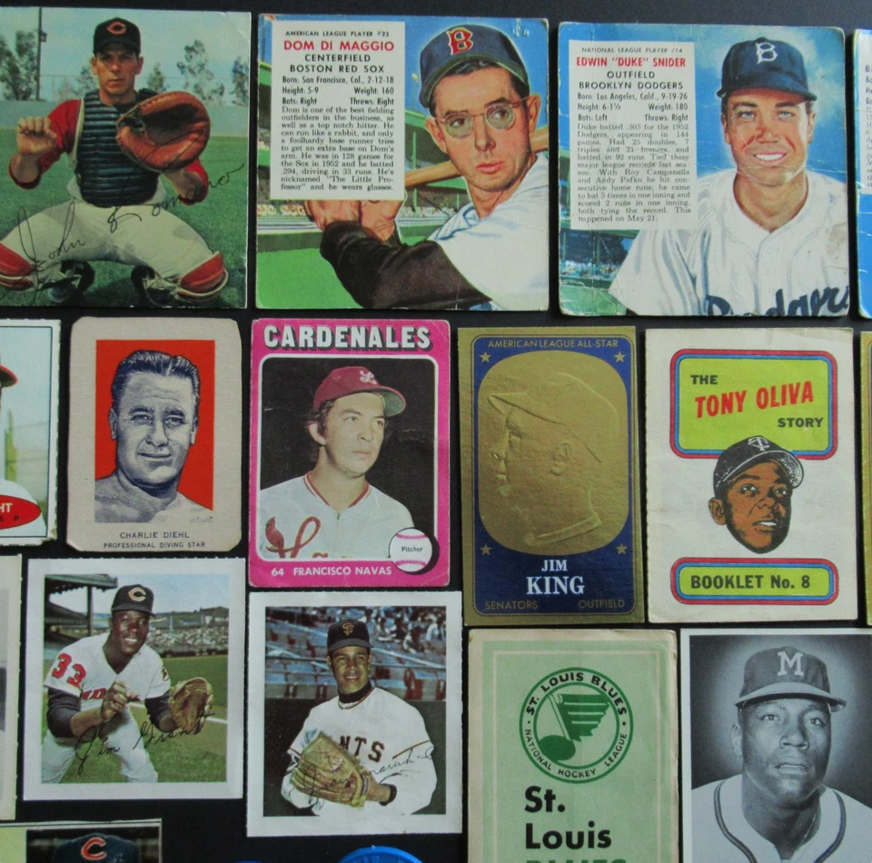 Insertos Topps Kahn's Bazooka Redman Wheaties Post Fleer, Maris Snider Killenrew Foto 4 de 4