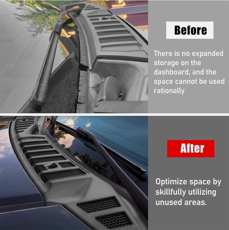 Pair Windshield Wiper Cowl Grille Insert Panels For Ford F150 F-150 2015-2020 Foto 2 de 4