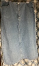 Vintage CJ Banks Maxi Denim Jean Skirt Sz 20 NWT