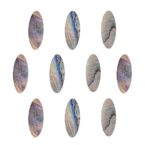 Abalone Oblong Inlay Dots for Guitar Mandolin Banjo Fingerboard (Pack of 10) - Picture 2 of 4