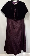 Vintage Jessica McClintock Gunne Sax Dress & Cardigan • Purple • Size 24W