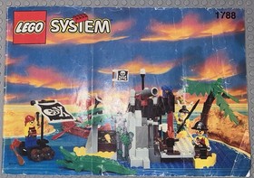 Lego 1788 Pirates I Pirate Treasure Chest Set Vintage Manual Minifigures