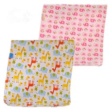 Monvecle 2-Pack Baby Waterproof Cotton Changing Pad Liners Washable Reusable