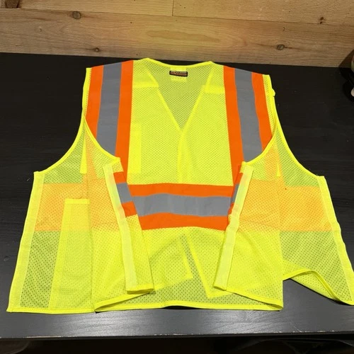 ML Kishigo 1174 Hi Vis Safety Vest 2XL ANSI Class 2 Reflective Workwear Costume image 6