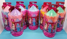 Lot of 7 New and Sealed Disney Princess Tower Surprise Small Dolls Playsets Toy