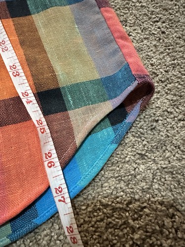 Vintage 60’s Sears Perma Press Long Sleeve Button Down Multicolor Square Medium - Picture 10 of 11