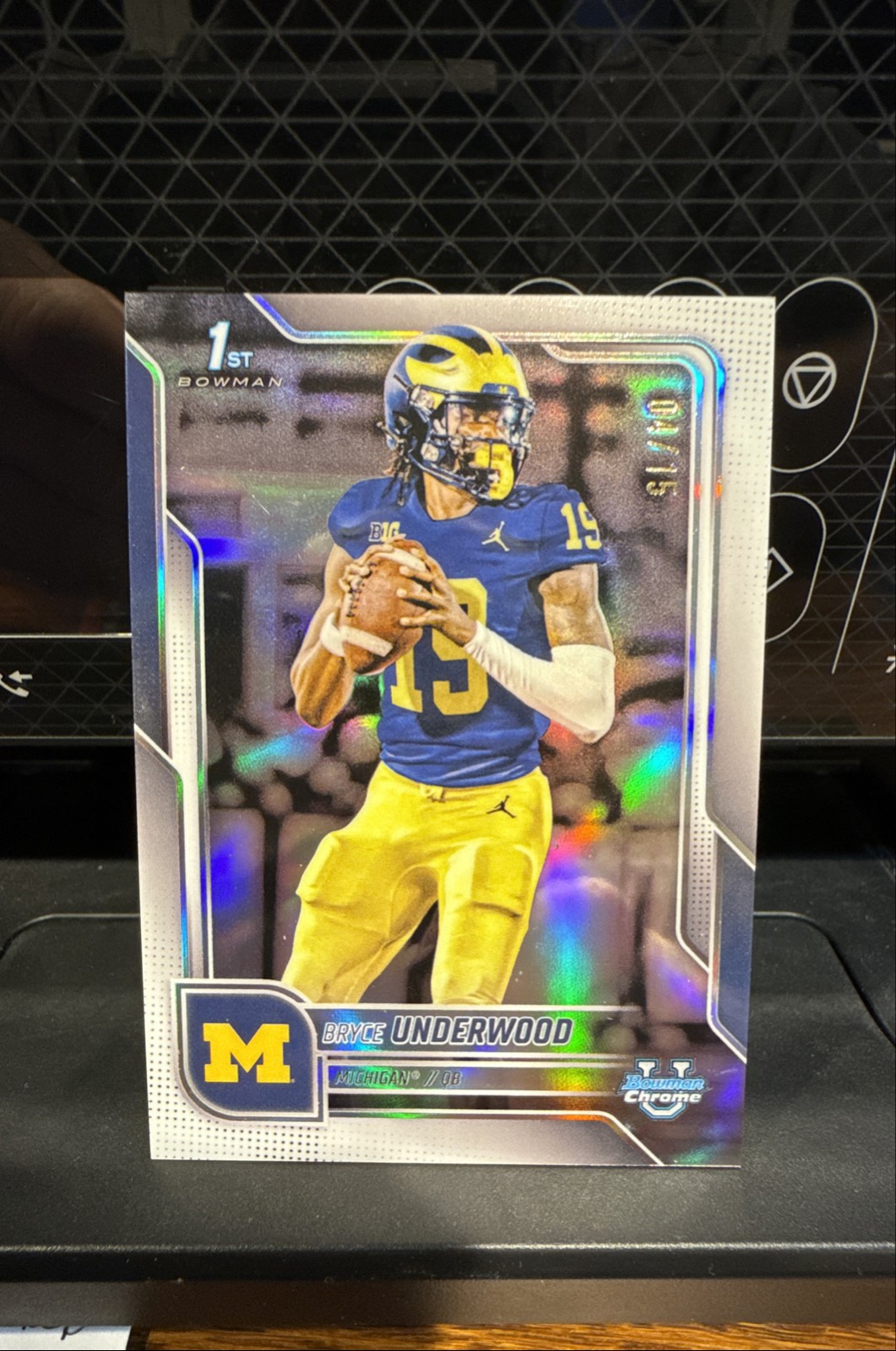 2025 Bowman University Chrome - Bryce Underwood #196 White Refractor /15 (RC)