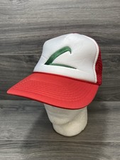 Pokemon Ash Ketchum Otto Embroidered Trainer Foam Trucker Hat Mesh Snapback 90s