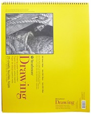 300 Series Drawing Pad, 14"x17" Wire Bound, 50 Sheets