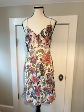 NATORI Sheet Nightie Slip Dress Size S floral applique Excellent Condition