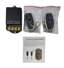 Wireless Remote Control Switch 110V-240V 300W 433mhz Black SCUFFED OPEN BOX