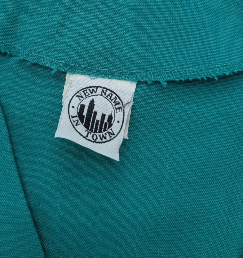 Traje Falda Mujer Vintage Años 80 Talla 16 Verde Cinturón Doble Pecho Foto 4 de 4