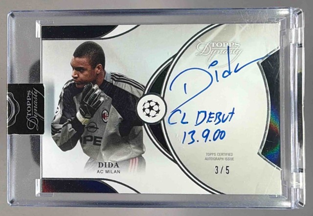 DIDA 2024 TOPPS DYNASTY UEFA UCC DEBUT DAY INSCRIPTIONS BLACK #/5 AUTO - MILAN
