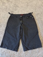 Vintage Y2K Tripp NYC Grunge Shorts 32 Baggy Side Buckles Big Long Pockets Rave