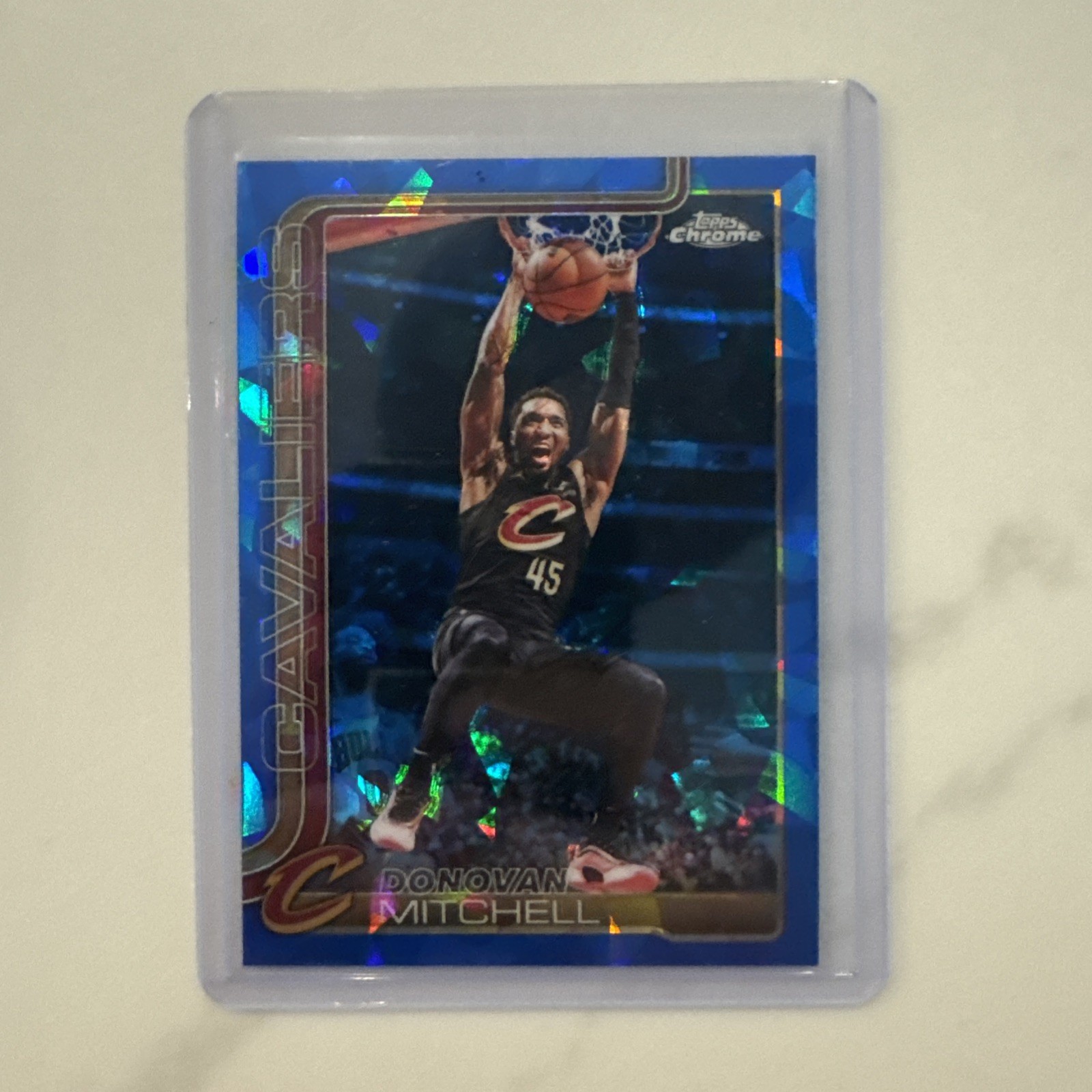 2025-26 Topps Chrome Sapphire Update DONOVAN MITCHELL Base Sapphire Cavaliers