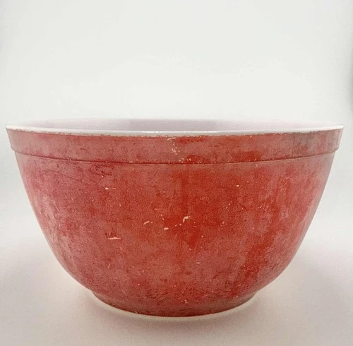 Vintage Pyrex Primary Red Nesting Mixing Bowl #402, 1 1/2 Qt USA