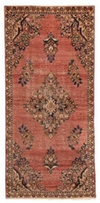 2'11" x 6'5" Vintage Hand-knotted Runner Rug Traditional Oriental Wool Carpet