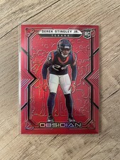 2022 Panini Obsidian Derek Stingley Jr #148 Red Flood /29 Rookie RC SSP Texans