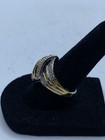 Gold Over Sterling Silver Diamond Cocktail Ring 5.2g — photo 2
