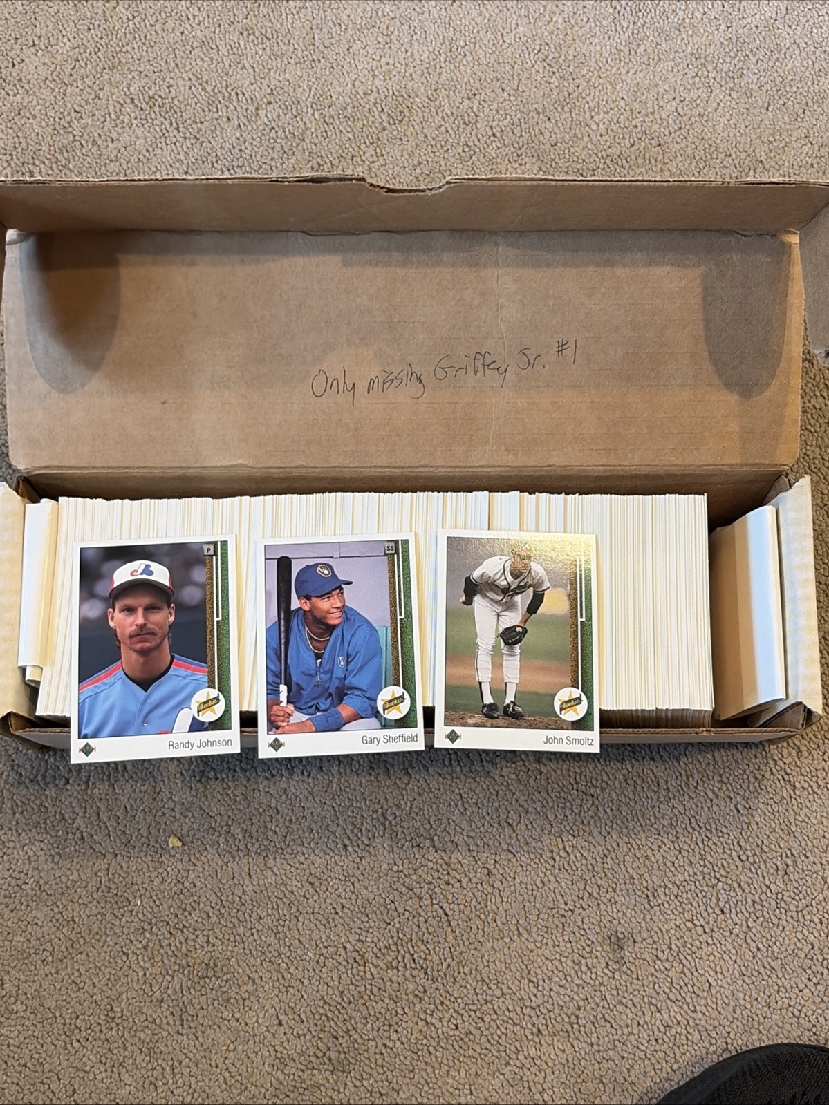1989 Upper Deck Baseball MLB Near Complete Set NO Griffey Jr. Cards NM+ 2-700