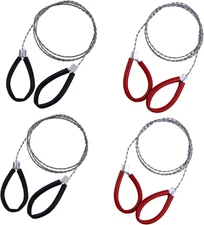 4 Pcs Stainless Steel Cable Saw, Metal Wire Saw Hand Pocket String Rope Saw Emer