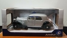 RARE 1937 Citroen Traction 11CV By SOLIDO Silver / Black 1:18 Diecast NIB -