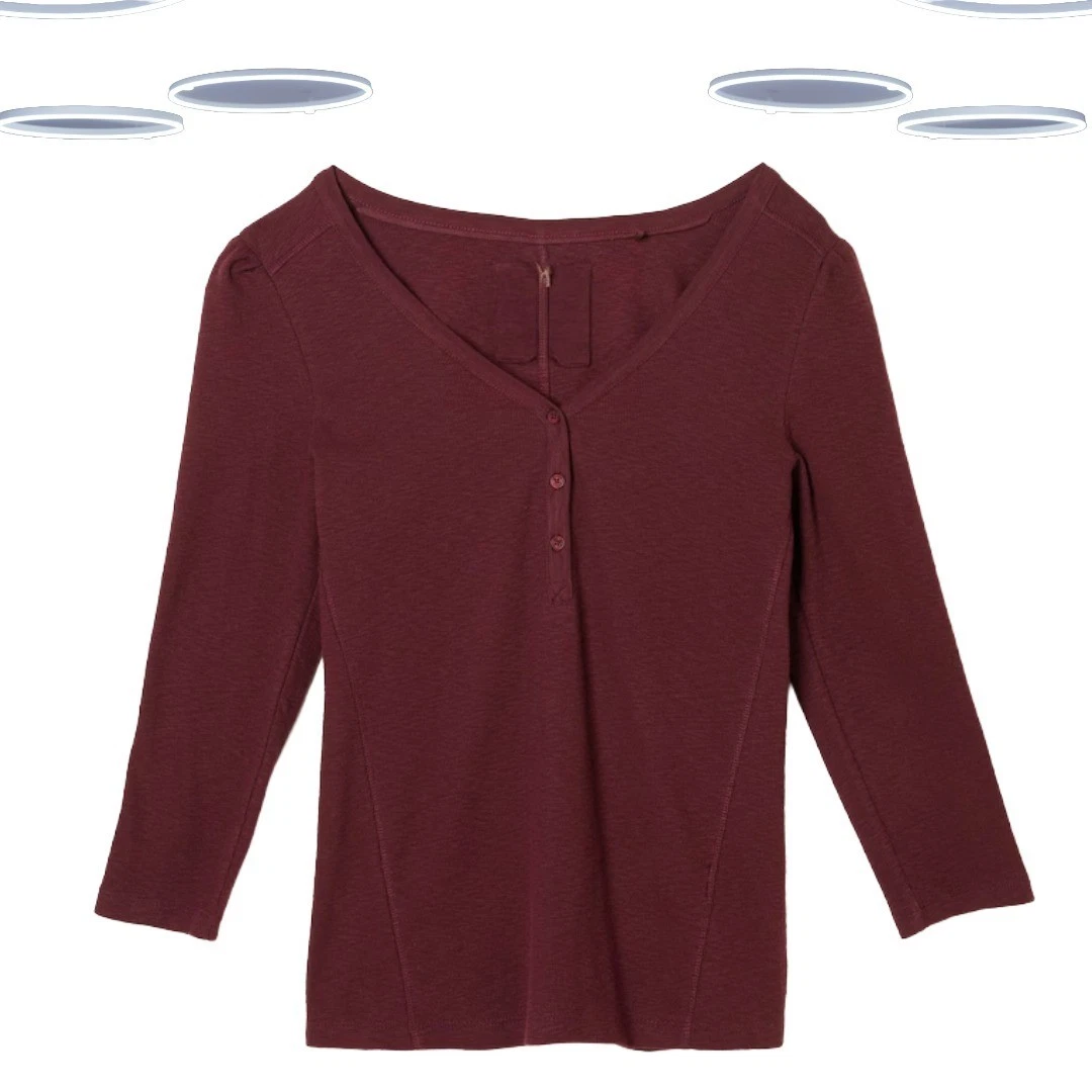 Haut Fat Face Femme Violet – Manches 3/4 – Taille 12 – Coton Et Modal – Occasion