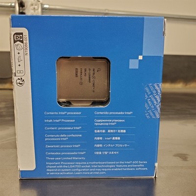 Intel Core i5-12600KF Processor (4.9 GHz, 10 Cores, FCLGA1700) Box