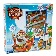 Fotorama Santa's Factory Christmas Game, Spinning Santa Sleigh & Gift Chute, ...